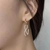 Kpop Idol JK Ear Studs  Golden Logo Earring Korean Fashion Accessories Jewelry