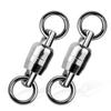 5pcs Solid Welding Ring Ball Bearing Swivels Fishing Connector  Saltwater Fishing