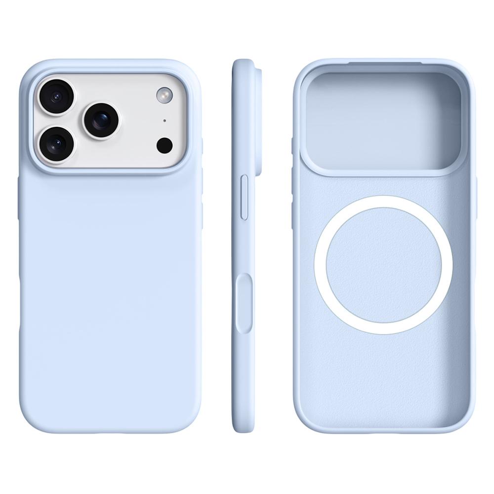 For iPhone 17 Pro Case Compatible with MagSafe Ultra Thin Liquid Silicone + PC Phone Cover