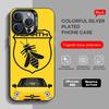 A-ABARTHes Italy Phone Case Black IMD Colorful Silver Suitable Case for iPhone 17 16 E 15 14 13 12 11 XS Pro Max