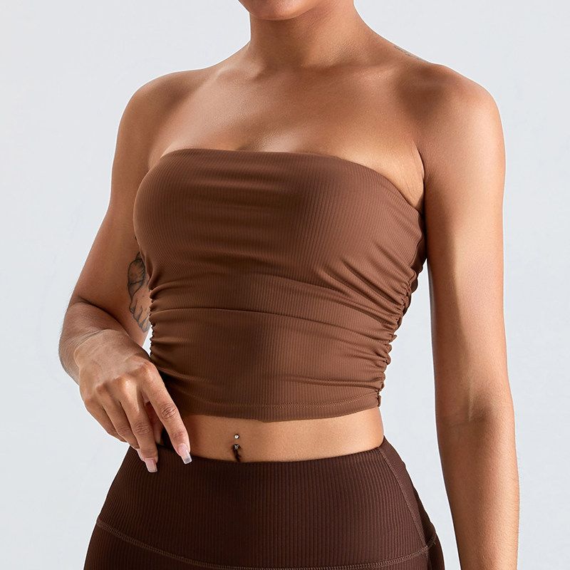 

Yoga Xh0157 Color Discount Women s Silm Chest Wrap Dark Brown XL