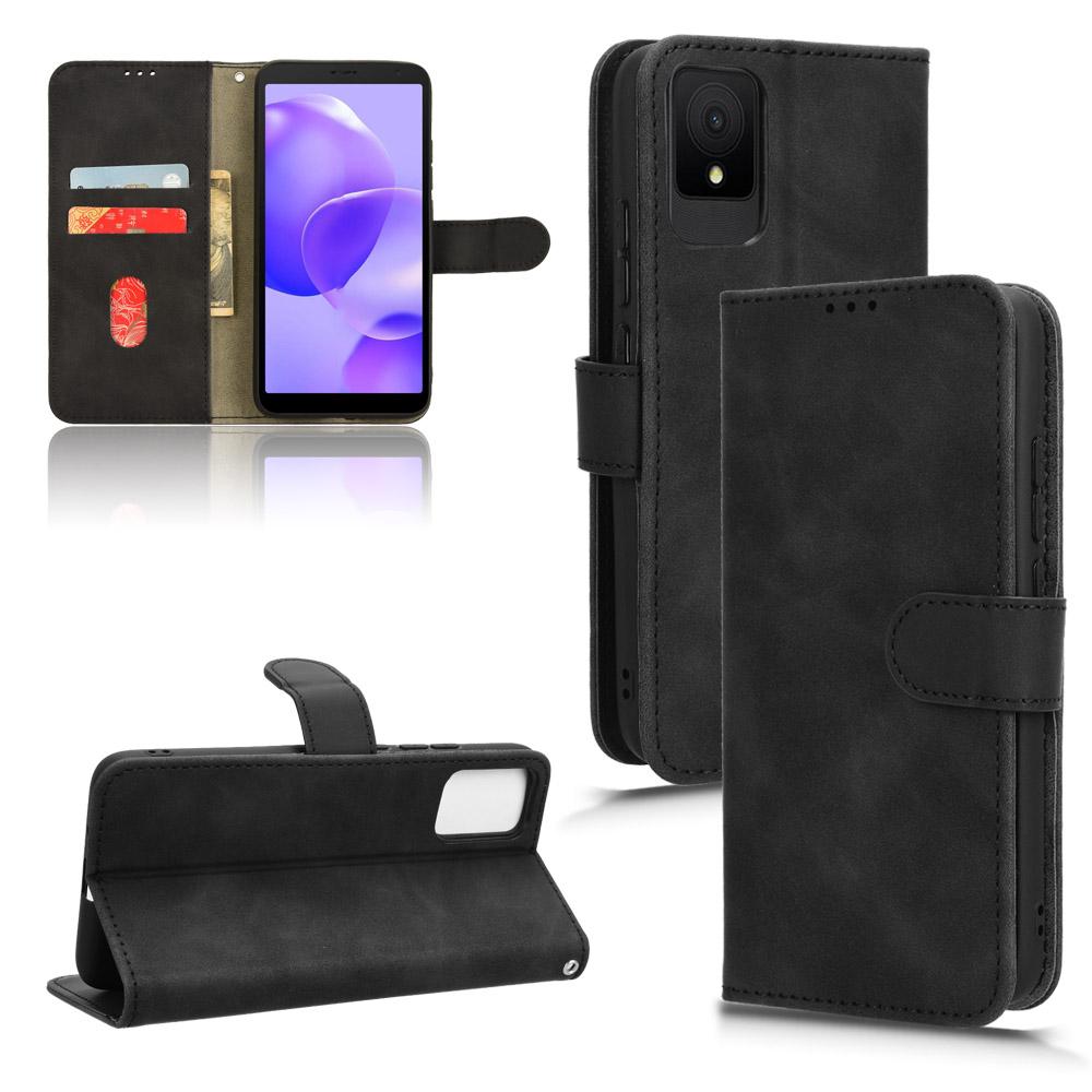 For TCL 502 Phone Case Magnetic Closure Folio PU Leather Cover