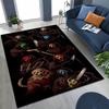 Horror Characters S-Scream Ghost Face Rug for Bedroom Living Room Sofa Home Doormat Decor, Large Kids Play Non-slip Floor Mat