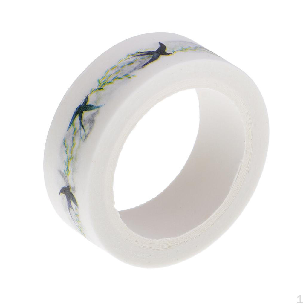 

1 Roll Of DIY Masking Tape, Decorative Paper Tapes For Arts And Crafts, , Planner, Gift Wrapping, Spring Swallow