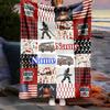 Firefighter Theme Customize Your Name Outdoor Blanket Comfortable Soft Lightweight Allseason Multipurpose Blanket For Travel Camping Picnics Sofa