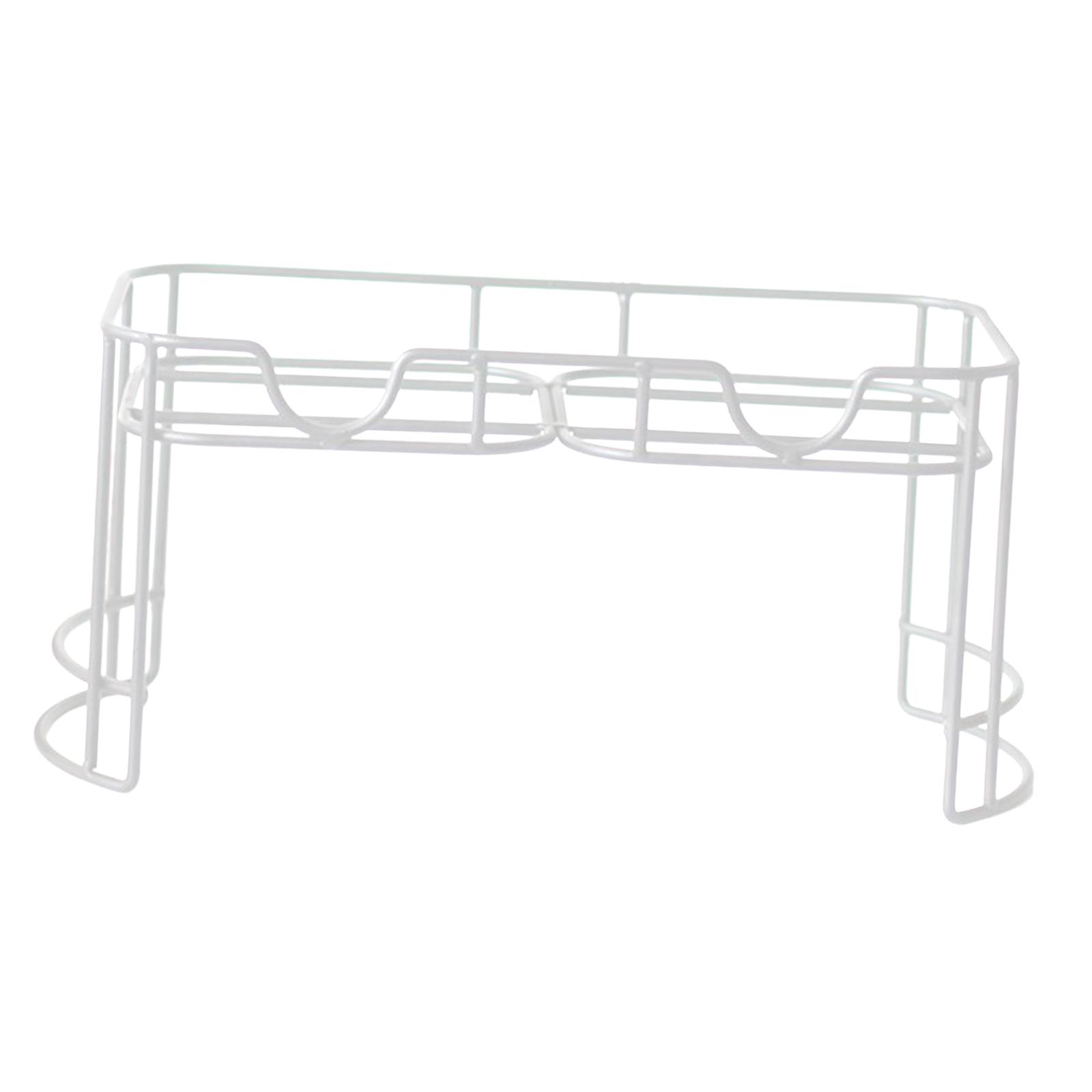 

Двойная подставка для диспенсера для напитков, прочная металлическая круглая банка для воды, держатель для напитков для вечеринок с соком, лимонад, столешница для дома белый