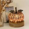 Autumn Thanksgiving Glass Pumpkin Halloween Lights with 6-Hour Timer LED Pumpkin Lights for Home Table Decoration Centerpiece