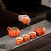Yipan Ceramic Persimmon Tea Set
