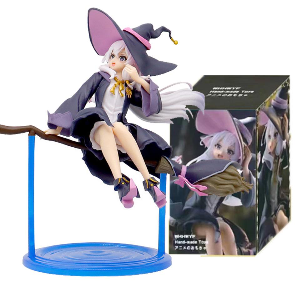 Anime Action Figure Model Toy Gift Flying Witch  Witch Journey Sitting On Broomstick Art Statue Toys for Children Gift