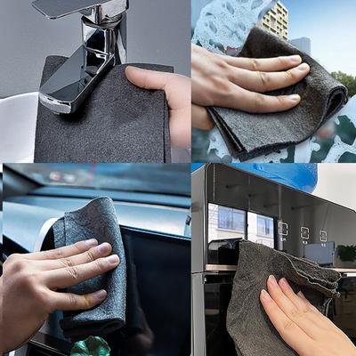 10 sztuk wielofunkcyjna kuchnia magiczna ściereczka bez śladów wody szkło szkło ściereczka do ponownego wykorzystania czyszczenie lusterek poręczne narzędzie chusteczki samochód dom salon łazienka