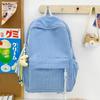 Schoolbag Korean Version Mori Series Literary and Artistic Backpack for Middle School Students In Class, Schoolbag Harajuku Versatile Plaid Girl 