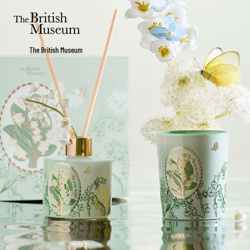 British Museum Lily of the Valley Scented Candle Gift Set