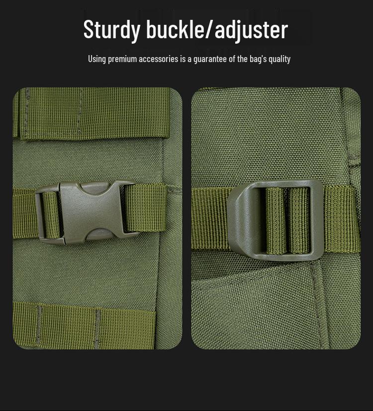 Outdoor Fishing Backpack with Rod Holder - Large Capacity Double Shoulder Lure Bag