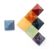 Crystal Healing Chakra Pyramid Stone Set Featuring Unique Natural Quartz Crystals For Spiritual Growth