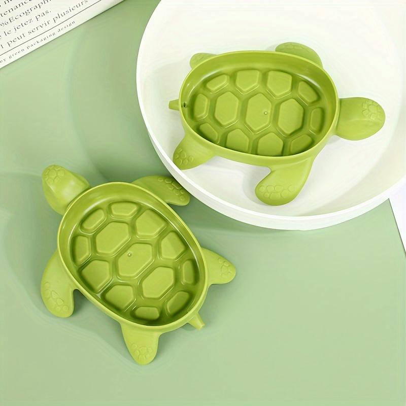Green turtle soap box, cheap and durable.