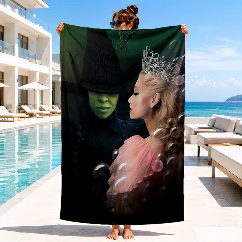 Magic Witch And Friendship Beach Towel, Microfiber Beach Towel, Perfect For Pool, Beach, Travel, Home Decor Beach Party Fan Gifts