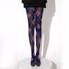Women'S Argyle Checked Pattern Net Fabric Diaphanous Hosiery High Waisted Preppy Lengthy Feet Coverings Microfiber Tights Intimate Wear Slender Fit