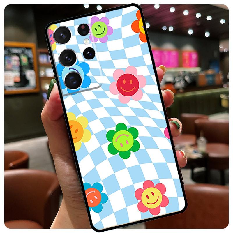 Trippy Indie  Y2K Aesthetic Phone Cover For Samsung Galaxy S23 S21 S22 Ultra S20 FE Note 20 Note 10 S8 S9 S10 Plus Case