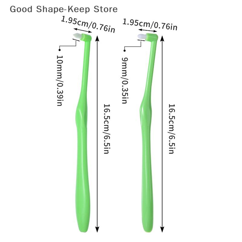 1/2PC Soft Single-Beam Interdental Toothbrush Small Head Teeth Cleaning Tool for Adult Oral Care Deep Cleaning Implant Friendly