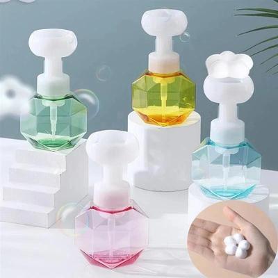300 ml dozownik do mydła w płynie kształt kwiatu pompa piankowa pusta butelka plastikowa przezroczysta butelka żel pod prysznic butelka z pompką piankową