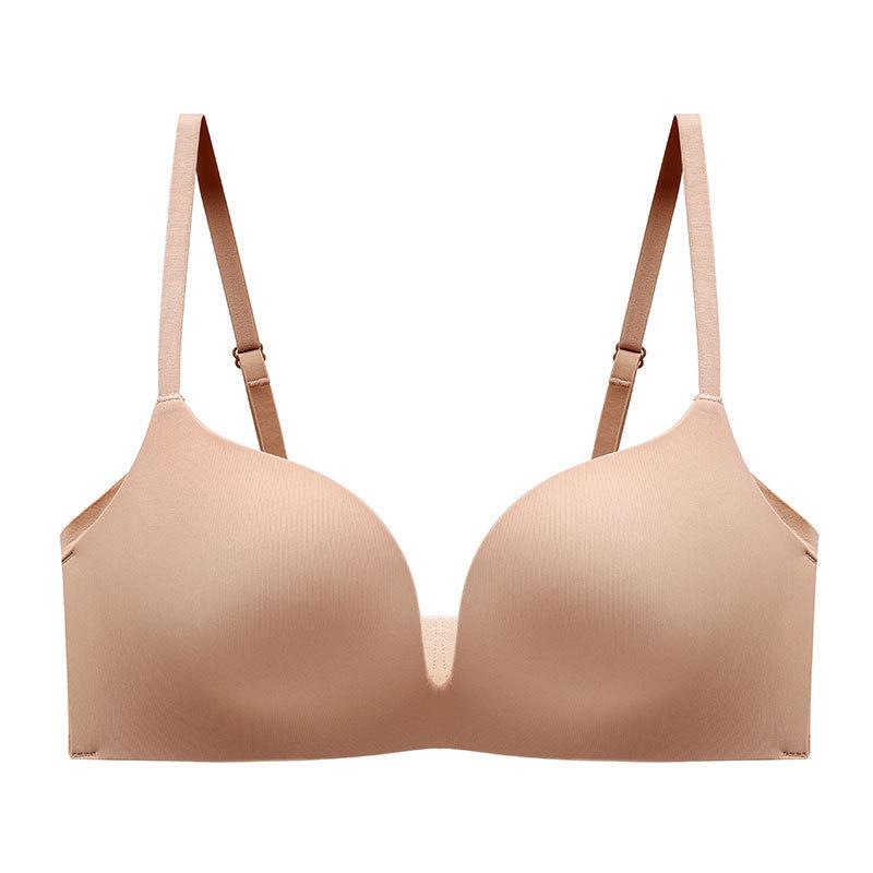 Seamless Red Underwire Bra with Soft Support & Lift