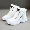 Martin Boots Women's Tide 2 Winter New British Student Platform Plush Cotton Shoes