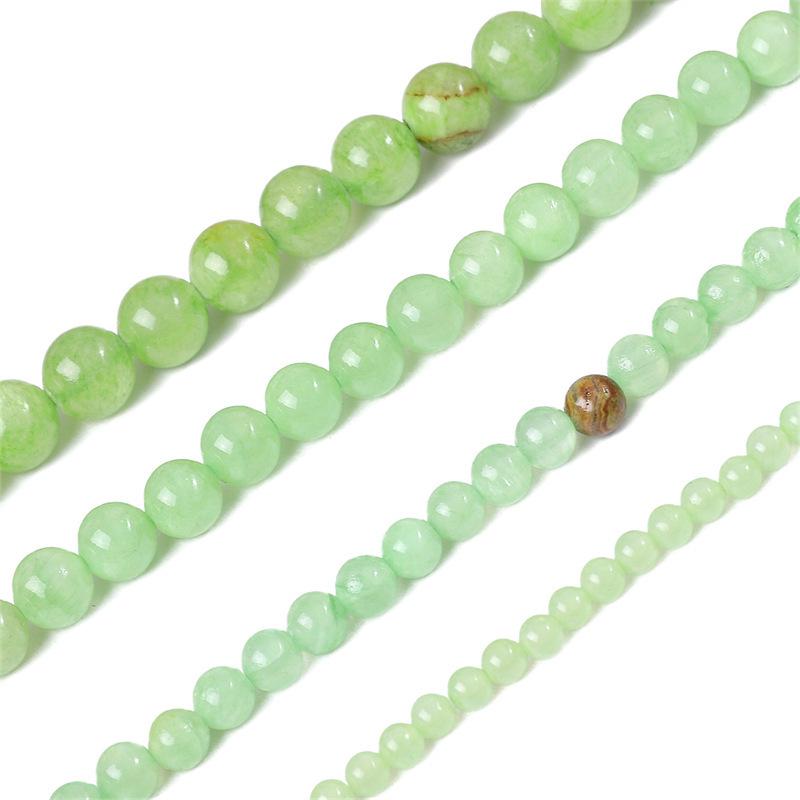 Synthetic Stone Round Beads for DIY Jewelry: Loose Beads with Straight Holes for Handmade Bracelets, Necklaces, Pendants, and More