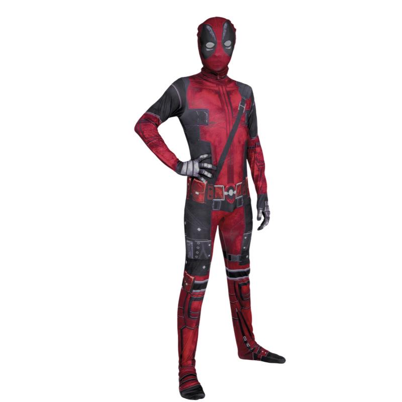 Deadpool Einteiler Bodysuit Kostüm für Kinder & Erwachsene - Halloween Cosplay Outfit