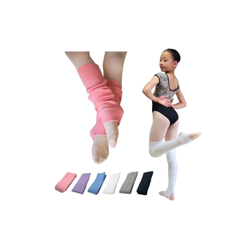 Merrytutu Ballett-Beinwärmer, Gestrickt, Lang und Kurz, für Kinder und Erwachsene, Tanz und Rhythmische Sportgymnastik (Lila, Erwachsenengröße L)