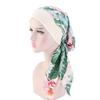 New fashion printed flowers women inner hijabs caps muslim head scarf turban bonnet ready to wear ladies wrap under hijab cap