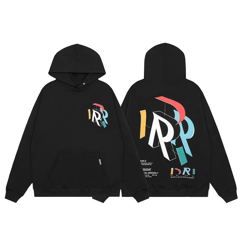 23 Cross-border European and American trendy brands REPRESENT color letter R printing hooded sweater men's and women's high street hoodie jacket