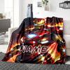 Custom Name Iron Man: Power Courage Blanket for Couch & Bed, Plush Cozy Fuzzy Blanket Super Soft & Warm Blankets for Fall and Winter. 0908469