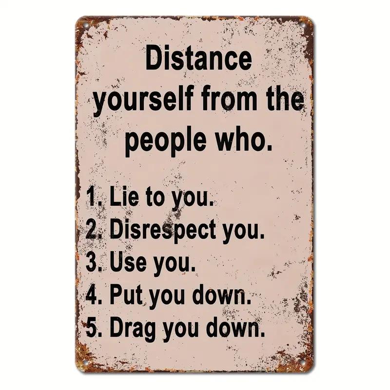 Inspirational Life Sentences Aluminium Sign,Vintage Restaurant Decoration, Cafe Bar Club Living Room  Home Wall Decor