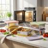 Sealed Food Storage Box Large Capacity 304 Stainless Steel Leak-proof Refrigerator Fresh-keeping Box Microwave&Dishwasher Safe