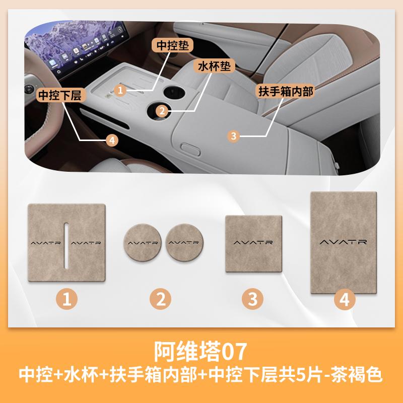 Modified Parts Interior Accessories For Avatr 07 Car Decoration Auto Accessories Wireless Charging Central Control Pad Tools