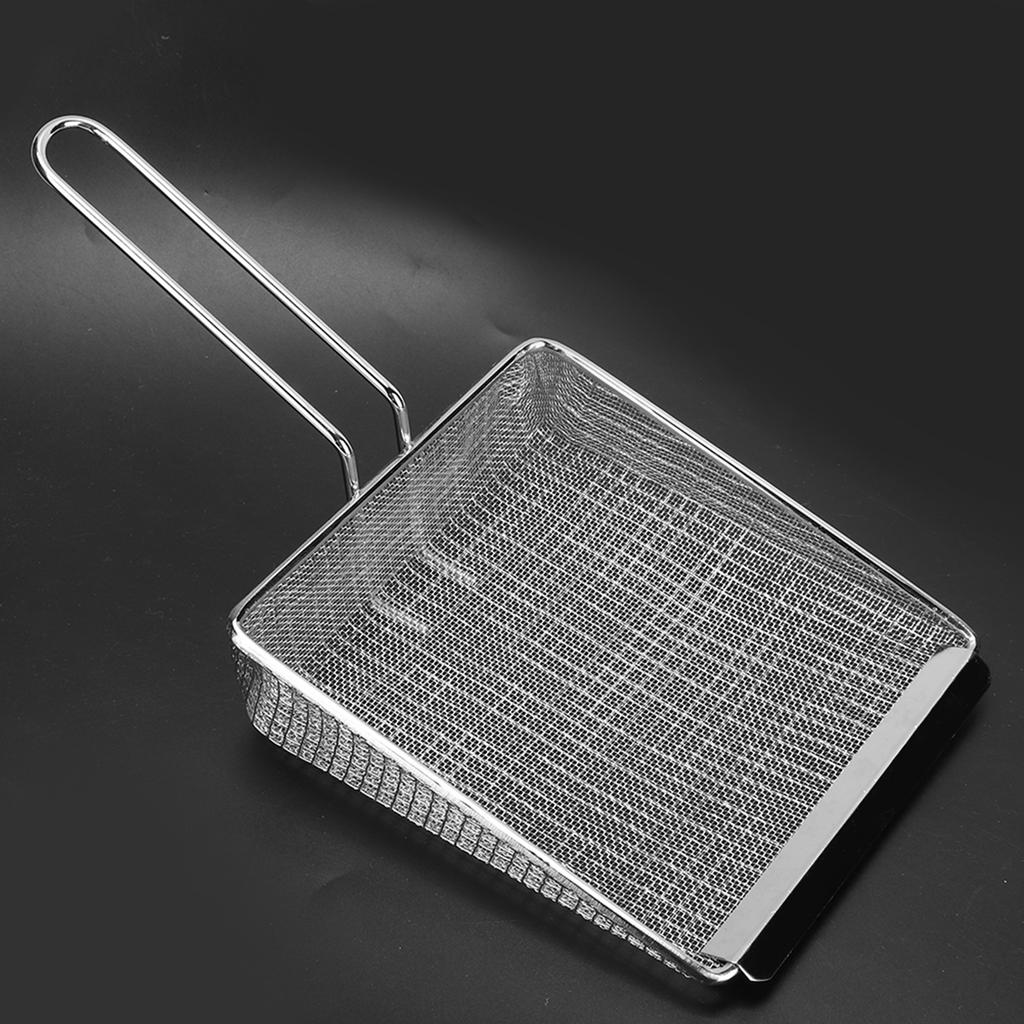 Multifunkční kuchyňská lopatka na vaření a smažení z nerezové oceli, síťovaná lopatka na hranolky