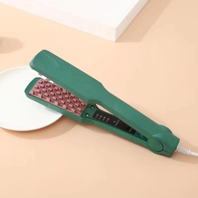 3D Gitter Haarkräusler Volumengeber Keramik Professionell Haar Fluffig Wellen Lockenstab Glätteisen Mais Haarschiene Dauerwelle 4 Temperaturen