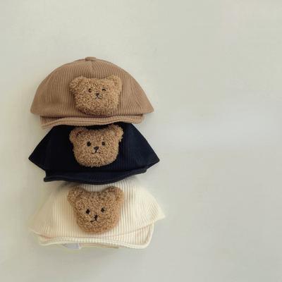 Baby Hat Autumn and Winter New Baby Cap Boy Bear Warm Hat Super Cute Children's Baseball Cap