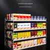 Cigarette Rack with Pusher Display for Convenience Store or Supermarket - Multi-layer Pull-Out Shelf