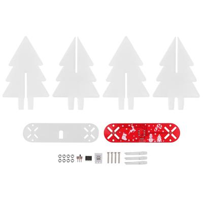 DIY 3 Dimensional Christmas Tree Electronic LED Circuit Kit for Home Desktop Decoration