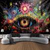 VIKAMA psychedelic eye tapestry bedroom studio Milky Way wall hanging living room bedroom wall decoration home decoration