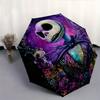 1 Auto Open Jack Skellington, Nightmare Before Christmas Themed Colorful 8-rib Portable Umbrella for Men and Women, A Compact Commuting Comp