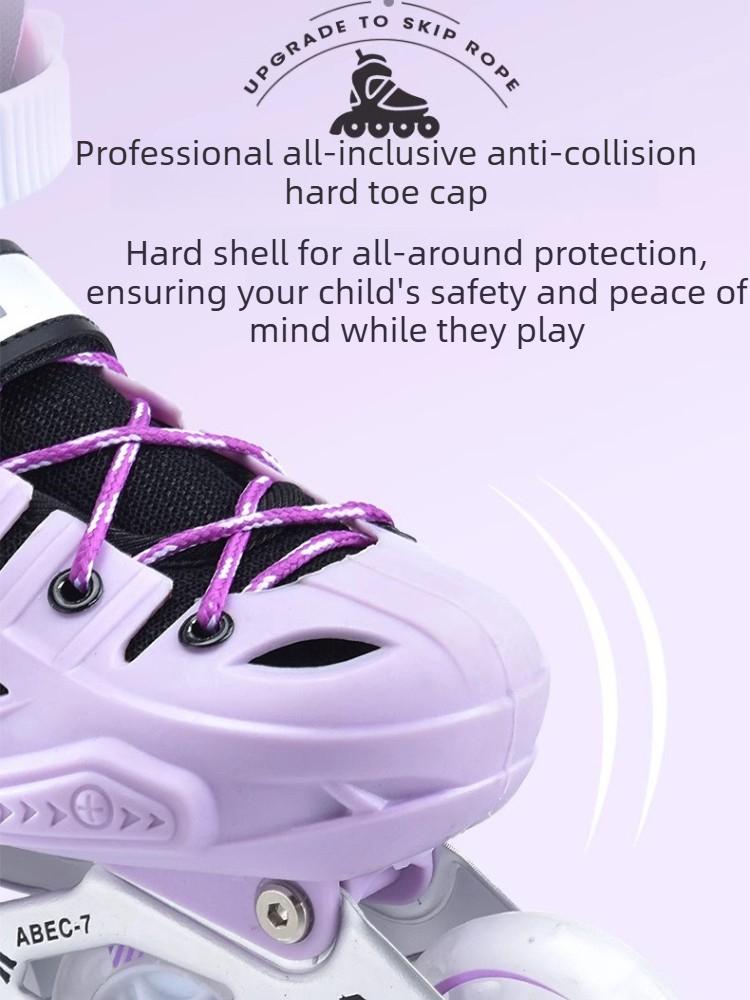 Adjustable Size Hard Shell Ice Skates for Adults and Women, Roller Skates for Boys and Students, Beginner Set for Ice Skating and Roller Skating