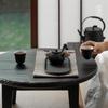 Wanqiantang Chinese Ceramic Tea Set - Black Iron Glaze Gift Box