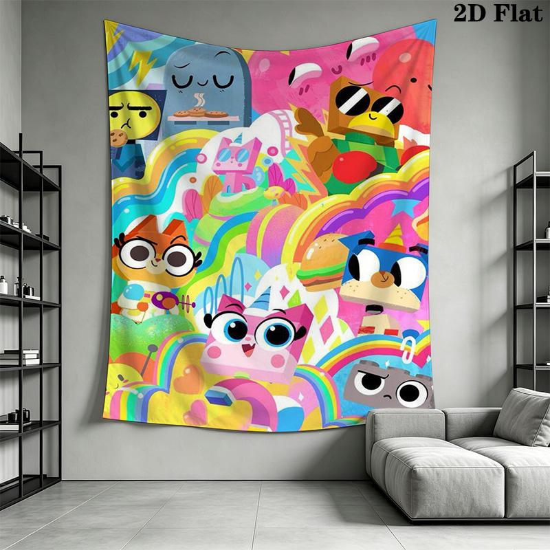 Unikitty Pattern Home Decor Tapestry, Wall Hanging, Decorative RV Wall Cloth.SGT0917150