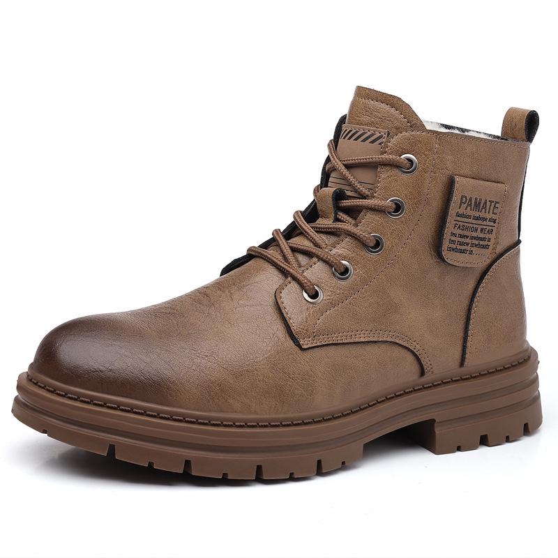 

Мужские ботинки Martin из хлопкового бархата — модная повседневная теплая универсальная рабочая обувь 42