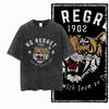DI TIGER Printed Cotton Acid Washed Exclusive Graphic Unisex T Shirt Cool Vintage Streetwear Men Tshirts Big Size Tee for Men