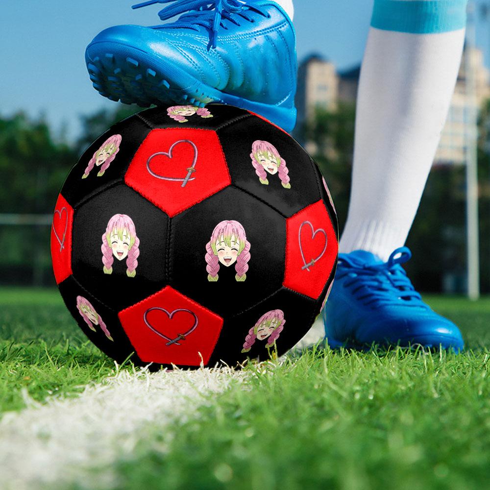 1pc Demon Slayer Kimetsu no Yaiba Soccer Ball Size 5 Indoor Soccer Ball Fashion Colorful Backyard Game - Great For Sports Fans Gift HE18