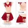 Set Sexy Sailor Costume Miniskirt Bikini Embroidered Dual Structure of Neat and Suitable for One Size Fits Cosplay Costume [SENMHS] 5-piece (tops + +