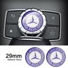 1 Stück 29mm Klebeaufkleber für kleine Mediensteuerung am Auto für Mercedes Benz A C E R M Klasse CLA GLA AMG W204 W210 W124 W205 W203 Auto Gadgets